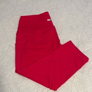 Hot Pink Winter Weight Capri Women’s Leggings w/pockets